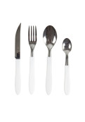 Di Solle - Blister X 3 Cucharitas Acero Inoxidable Blanco