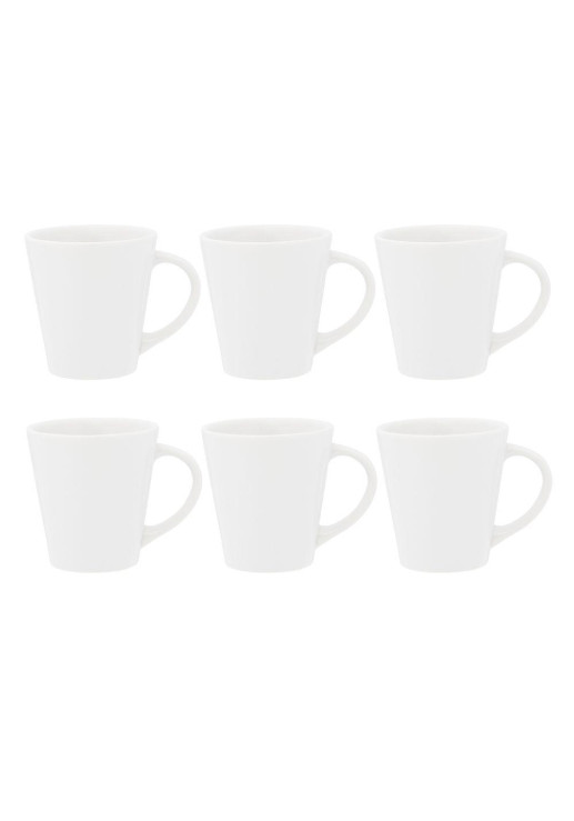 Conico Drop - Set X6 Jarros 250 Cc Blancos