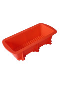 Molde Budín De Silicona 24x10 Cm - Naranja