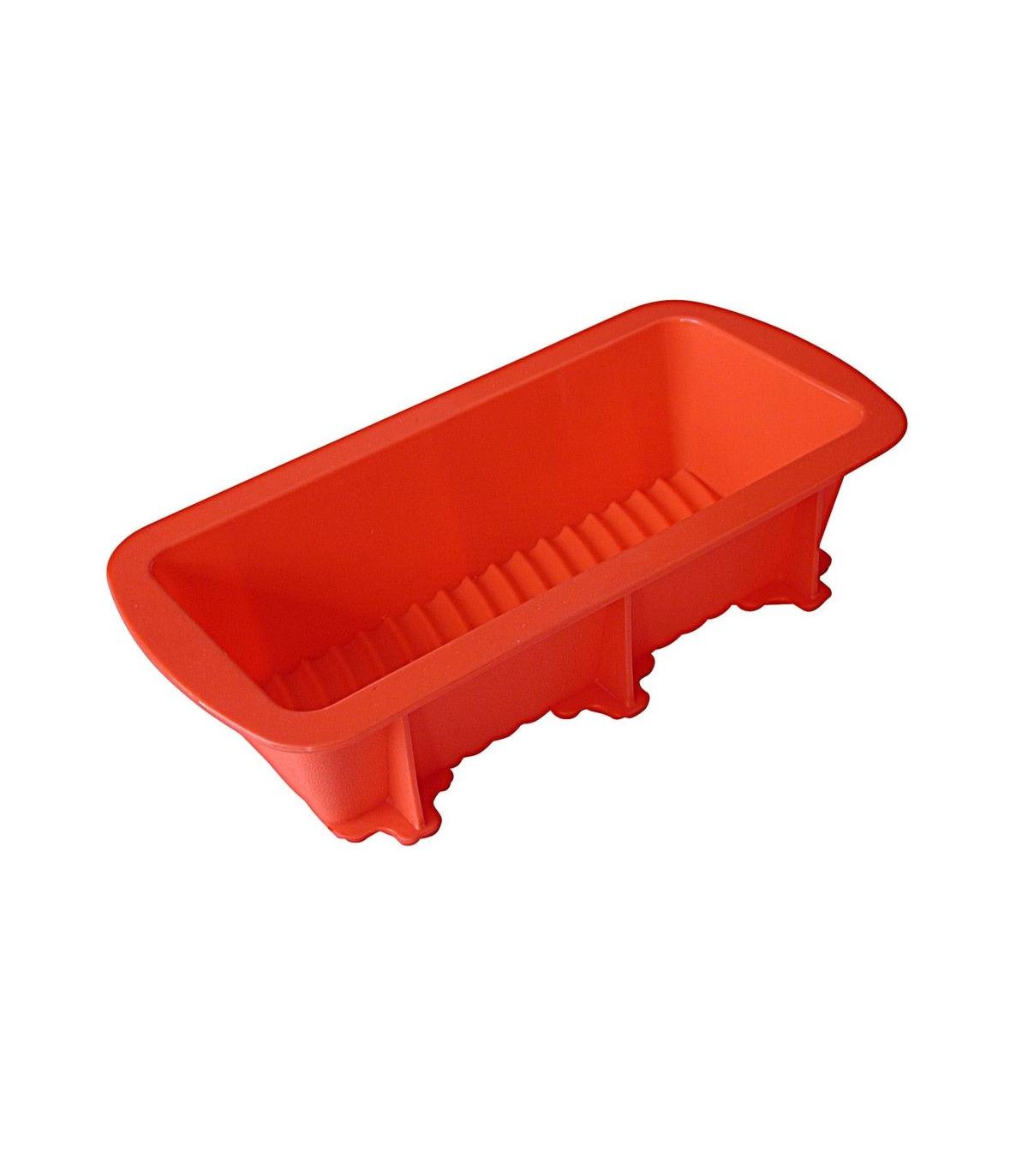 Molde Budín De Silicona 24x10 Cm - Naranja