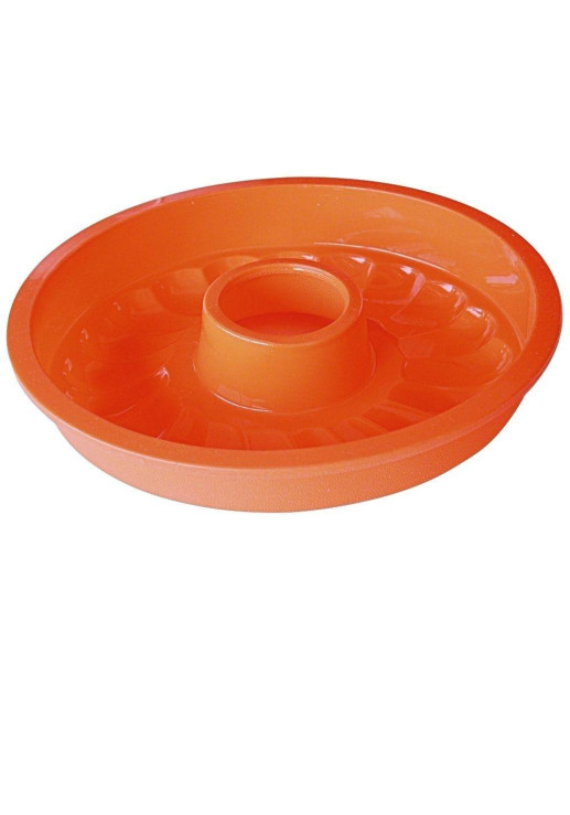 Molde Savarin De Silicona 26 Cm - Naranja