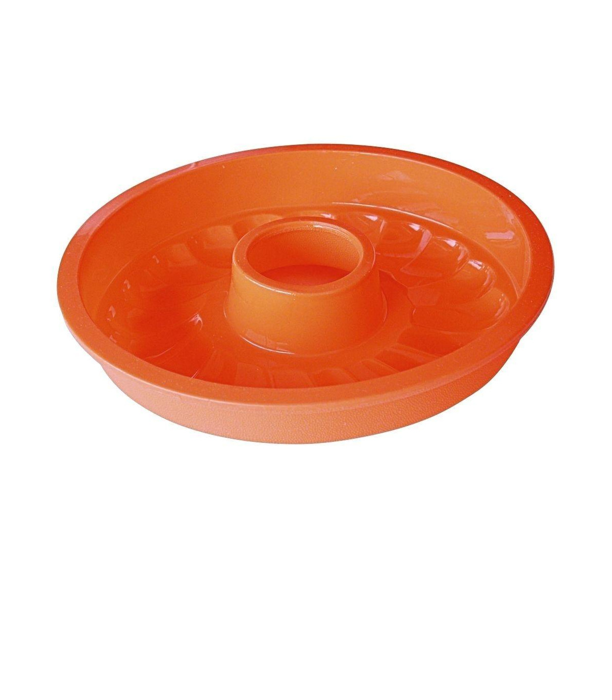Molde Savarin De Silicona 26 Cm - Naranja