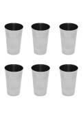 Set X6 Vasos De Acero Inoxidable 11 Cm