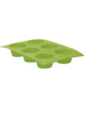 Molde De Silicona Para 6 Muffins - Verde