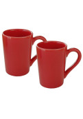 Set X2 Jarros Mug 230 Cc Rojo - Oxford