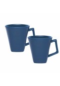 Mini Quartier - Set X 2 Jarros Mug 220 Cc Azul Oxford