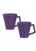 Mini Quartier - Set X 2 Jarros Mug 220 Cc Violeta Oxford