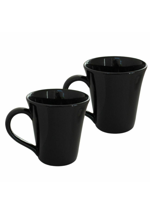 Conico Tulipa - Set X2 Jarros 330 Cc Negro
