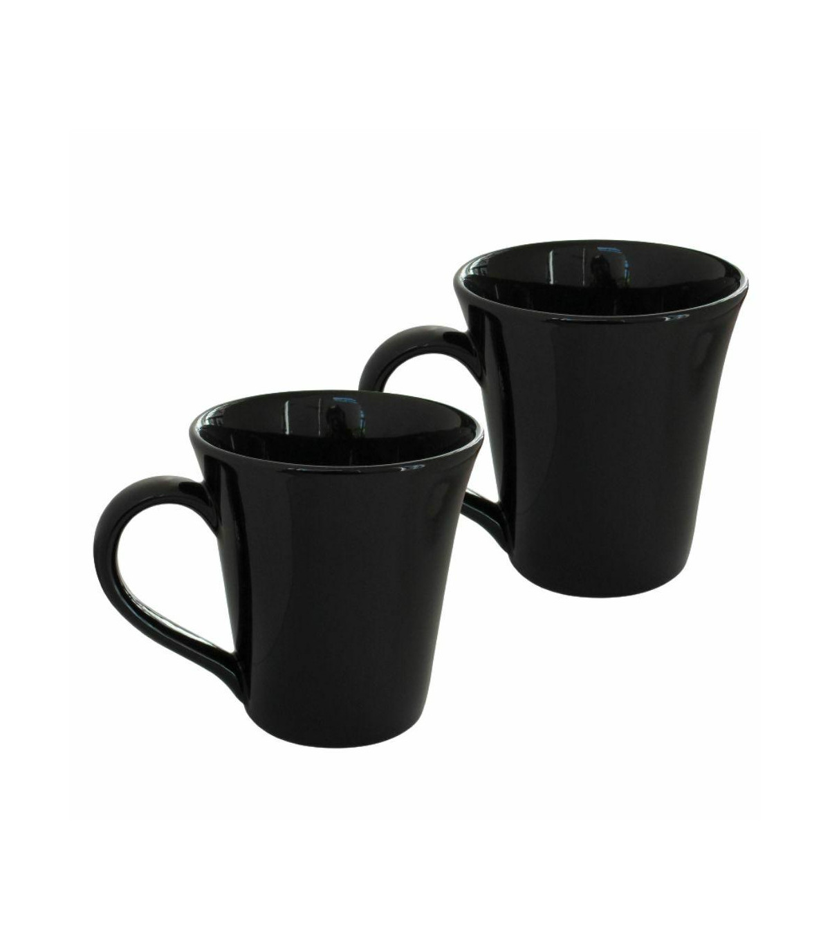 Conico Tulipa - Set X2 Jarros 330 Cc Negro