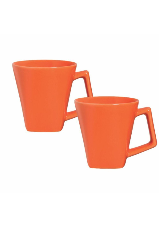 Mini Quartier - Set X 2 Jarros Mug 220 Cc Naranja Oxford
