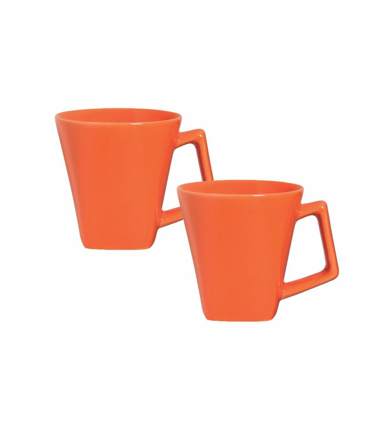 Mini Quartier - Set X 2 Jarros Mug 220 Cc Naranja Oxford