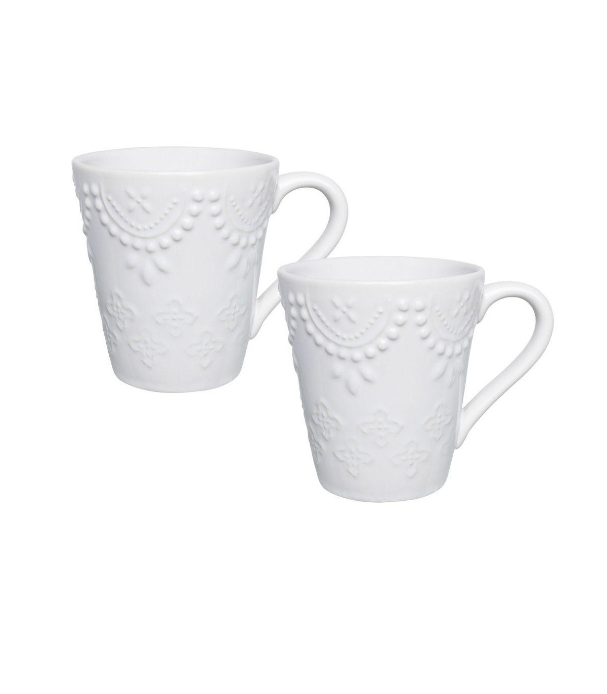 Dallas - Set X2 Jarros 280 Cc Blancos
