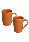 Jarro Mug - Set X 2 Tazas 230 Cc Naranja Oxford