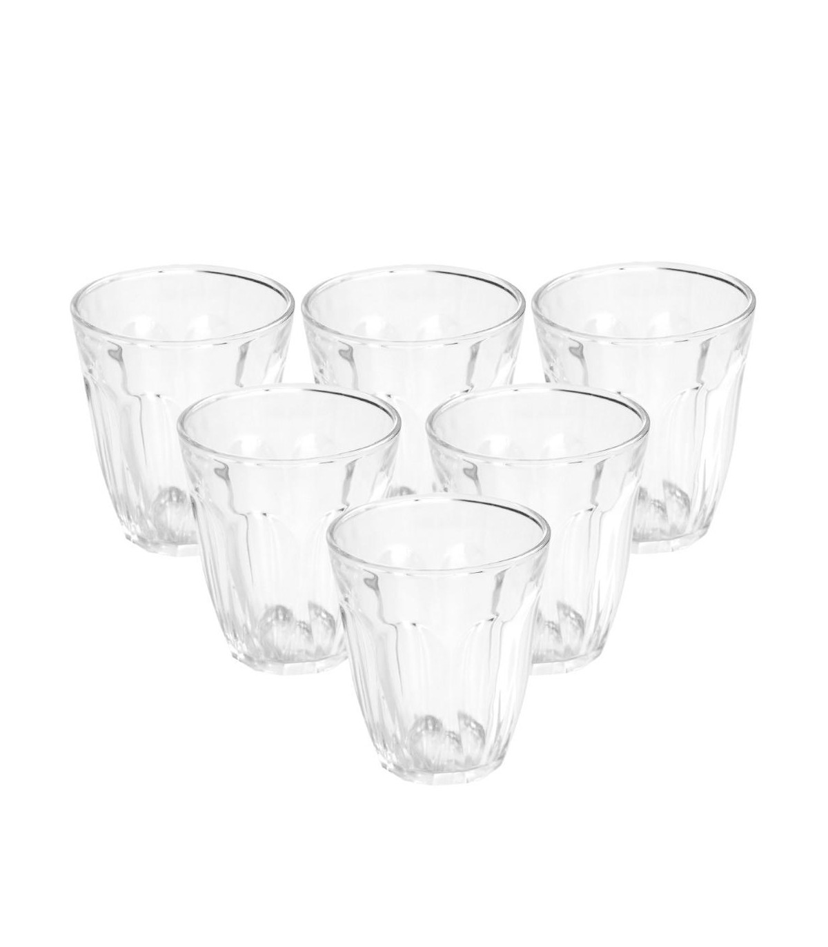 Set X 6 Vasos Cafe/soda Vidrio 100 Cc