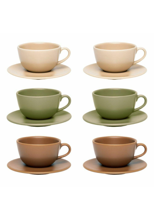 Set X 6 Tazas De Te Mix
