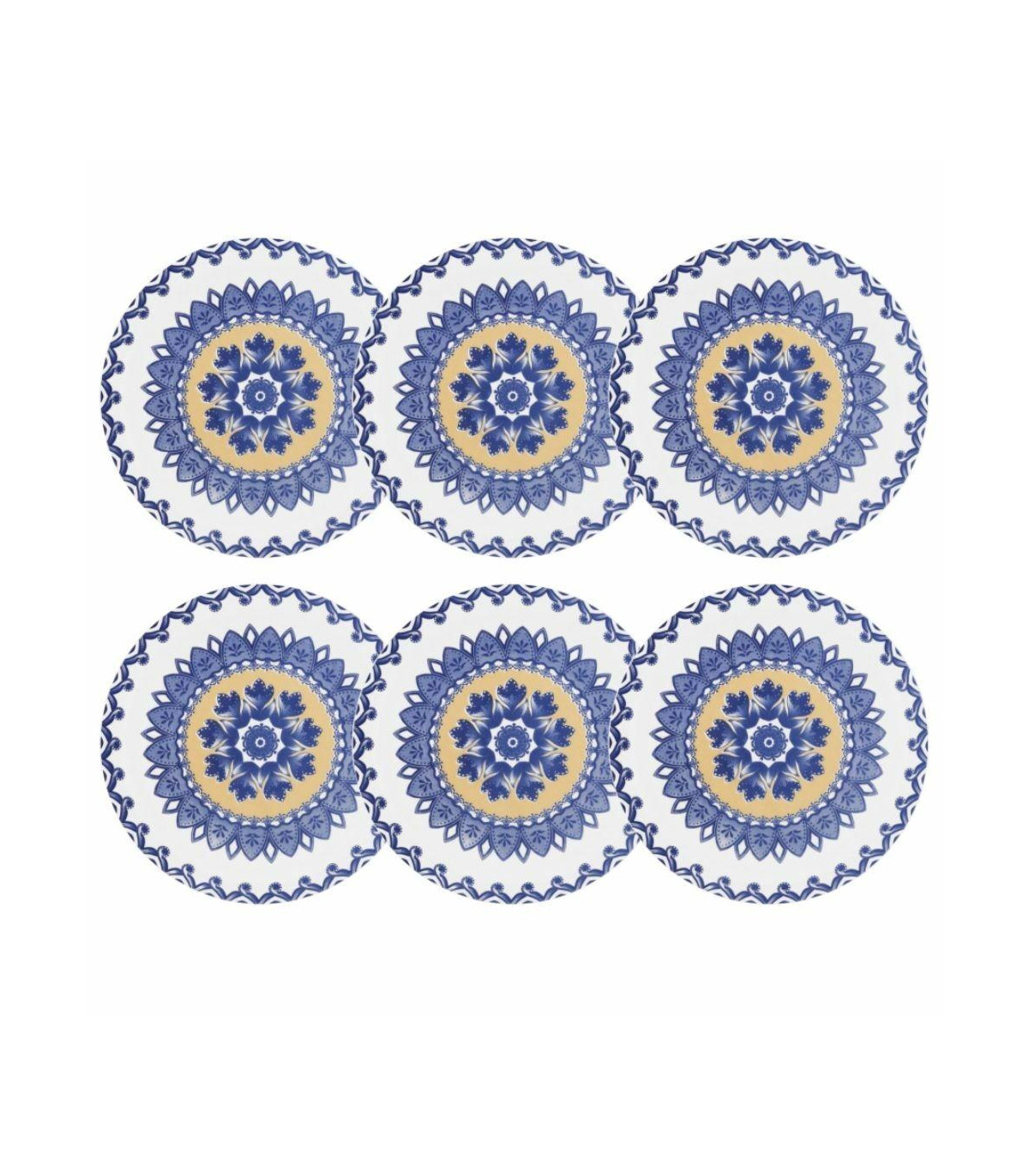 La Carreta - Set X6 Platos Postre 20 Cm Oxford