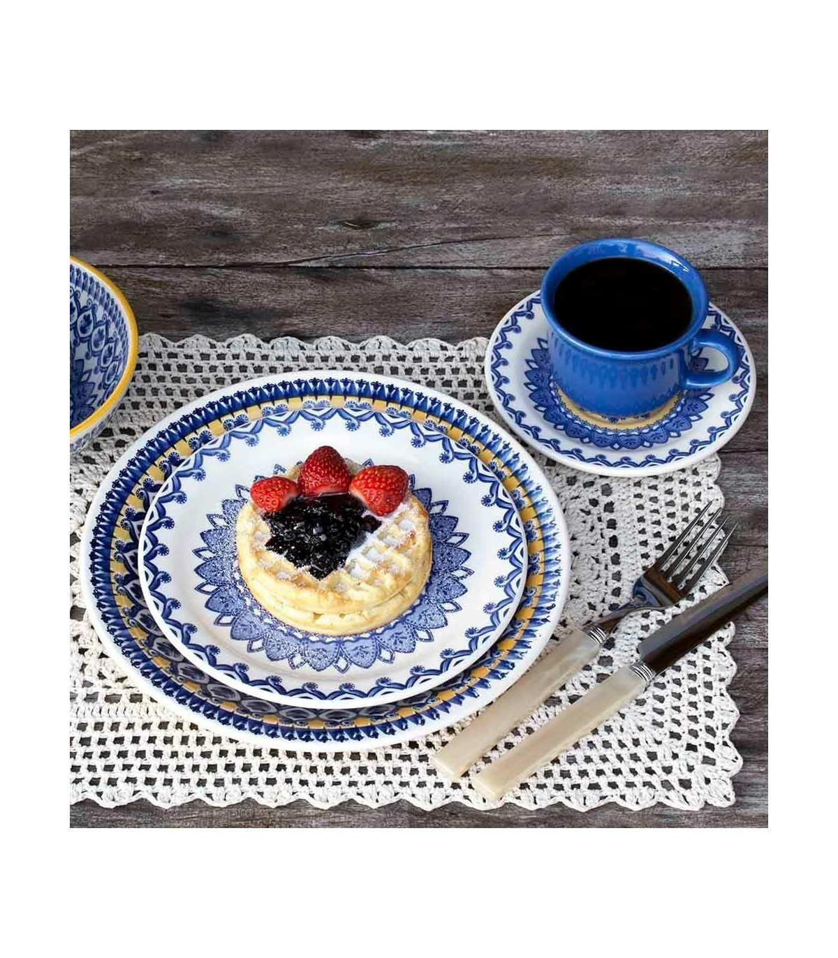 La Carreta - Set X6 Platos Postre 20 Cm Oxford