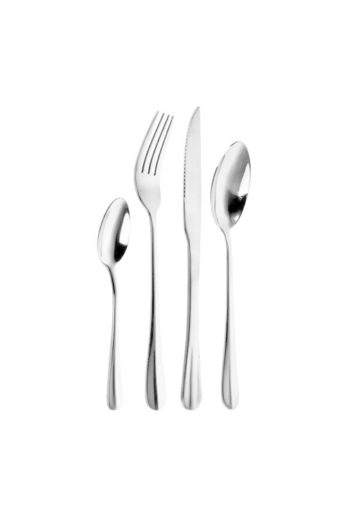 New York Silver - Juego De Cubiertos 24 Pzas Larhaus