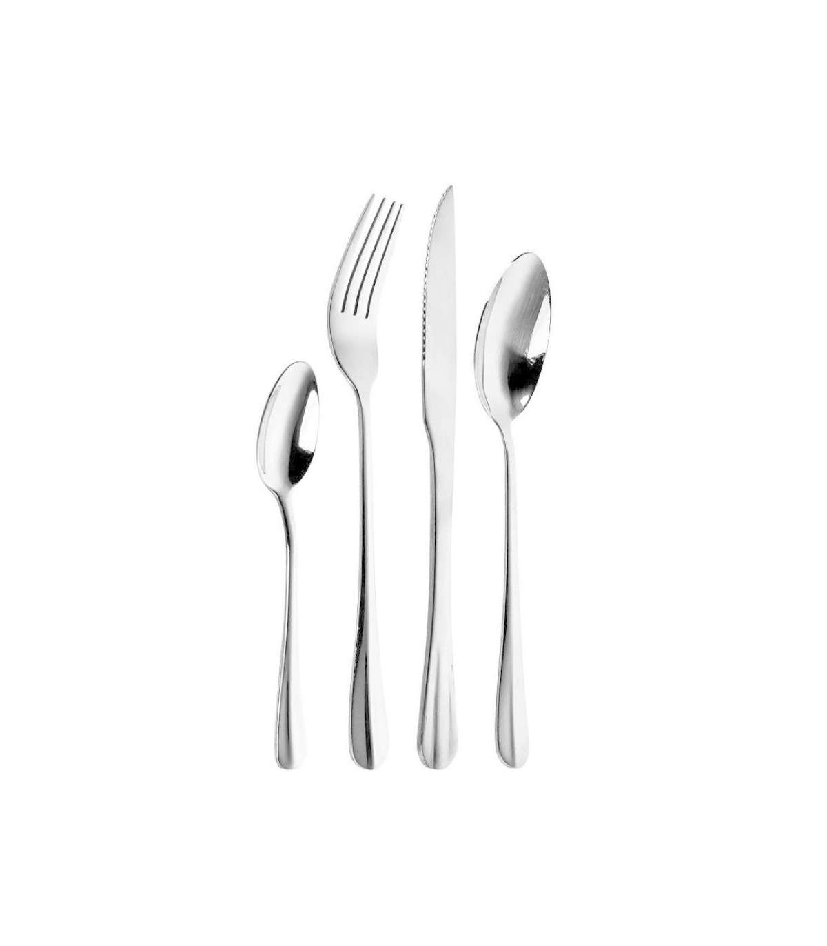 New York Silver - Juego De Cubiertos 24 Pzas Larhaus
