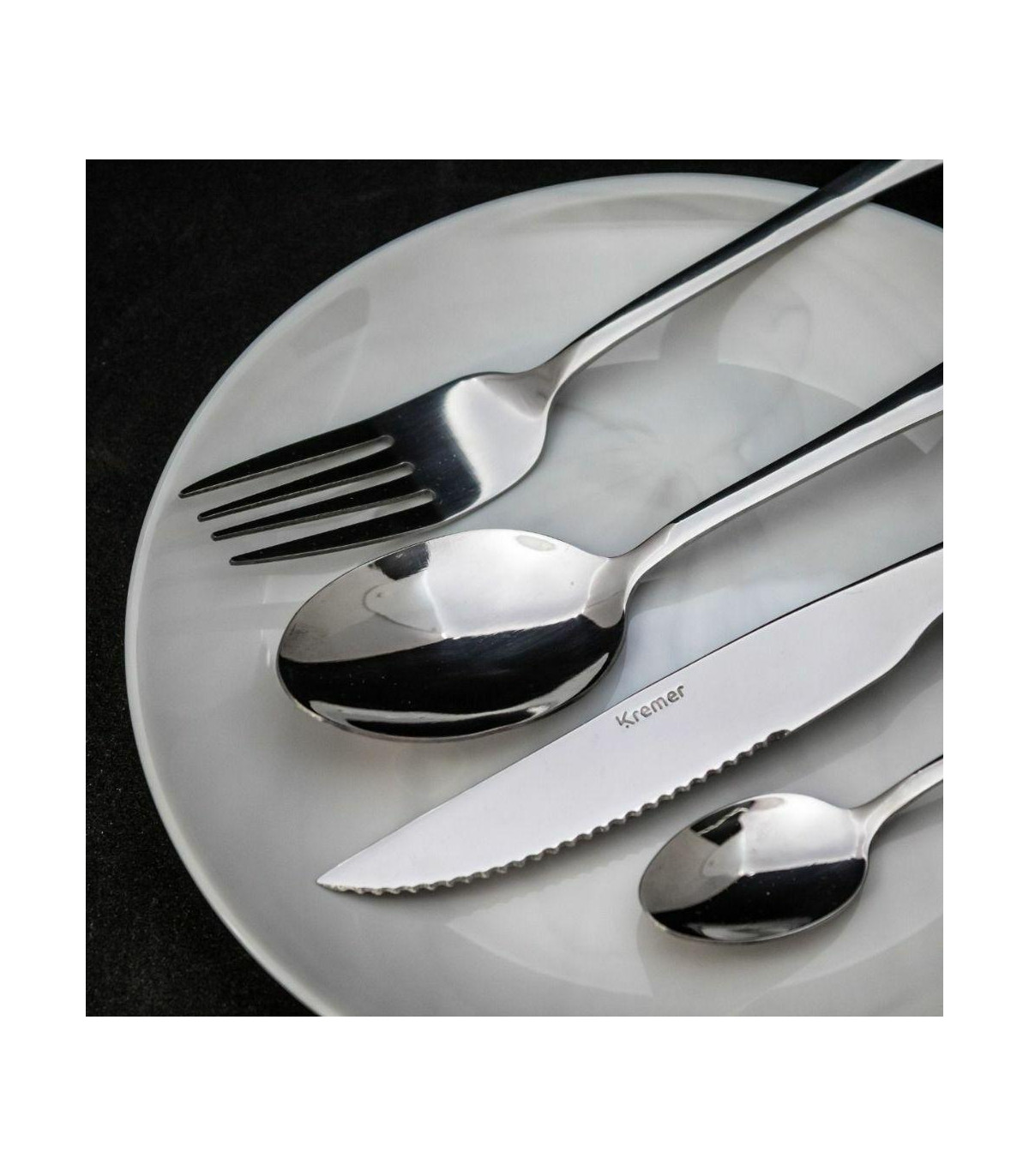 New York Silver - Juego De Cubiertos 24 Pzas Larhaus