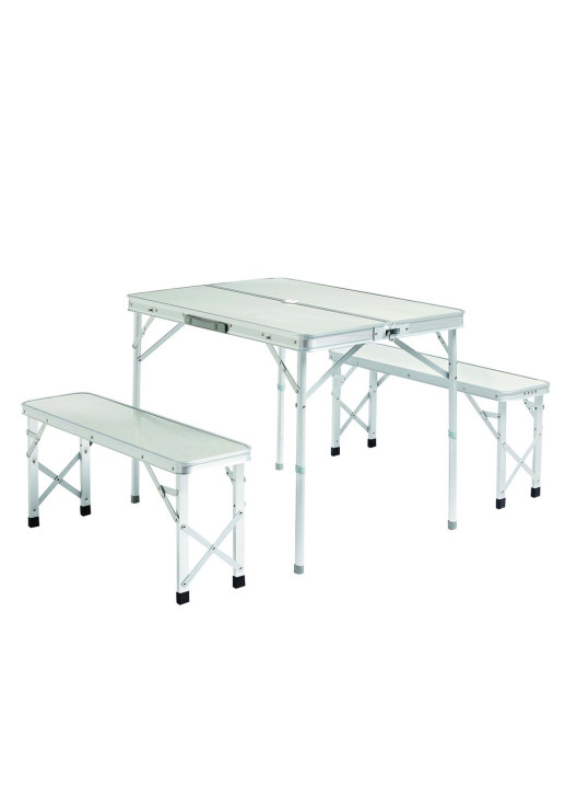 Mesa Plegable Con Bancos