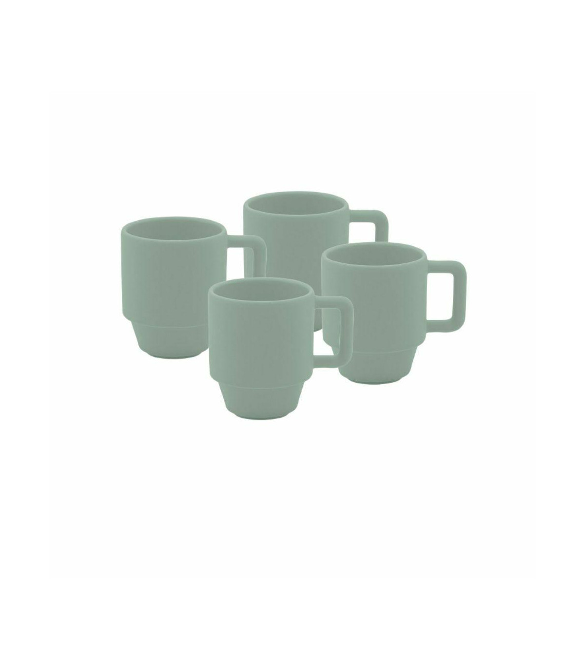 Set X4 Jarro Mug 400 Cc Menta- Oxford