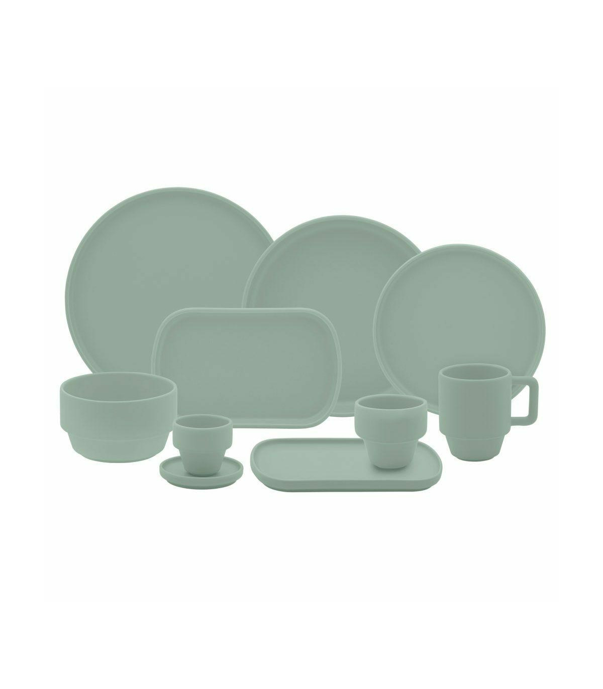 Set X4 Jarro Mug 400 Cc Menta- Oxford