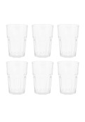 Set X6 Vasos Altos Facetados 400cc - Durax