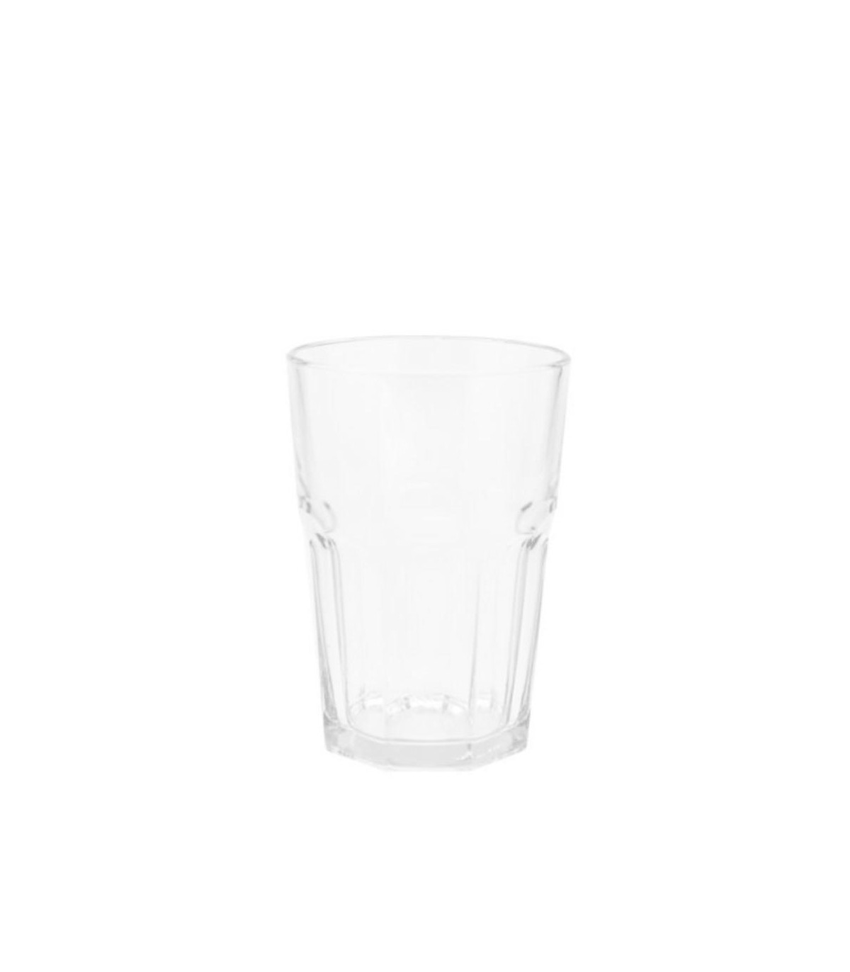 Set X6 Vasos Altos Facetados 400cc - Durax