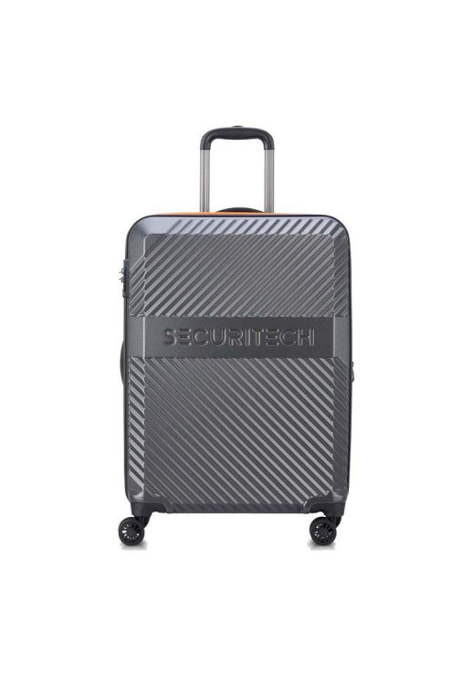 Valija Mediana Expandible 66 Cm. Securitech Patrol By Delsey - Gris