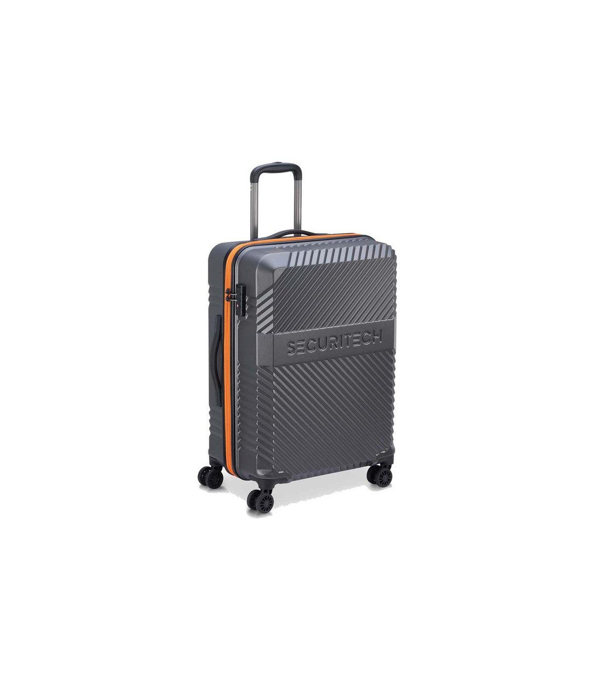 Valija Mediana Expandible 66 Cm. Securitech Patrol By Delsey - Gris