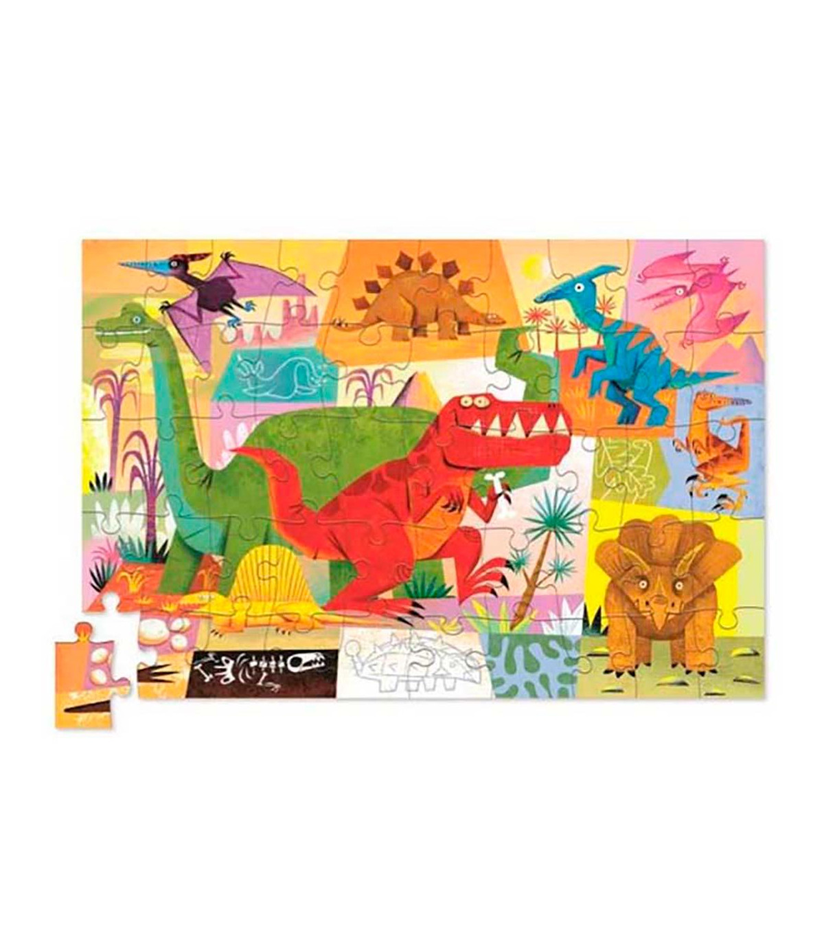 50-piece Lata Mundo Dino