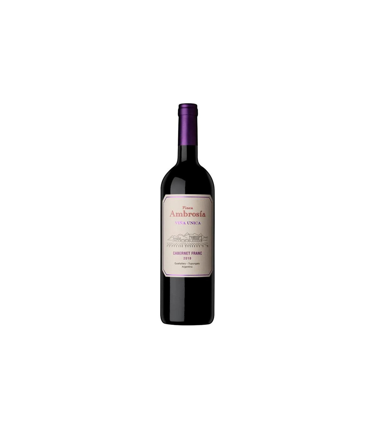 Vino Tinto Ambrosia Viña Unica Cabernet Franc Finca Ambrosi­a