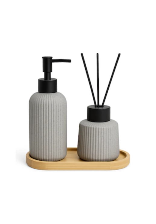 Set De Baño Diffu Grey