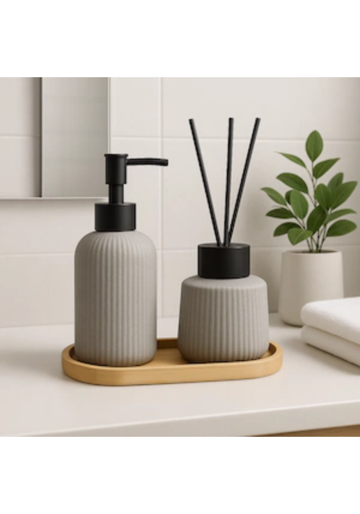Set De Baño Diffu Grey