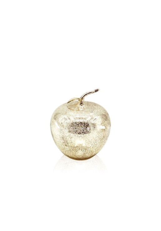 Manzana Deco Pome Gold De Vidrio