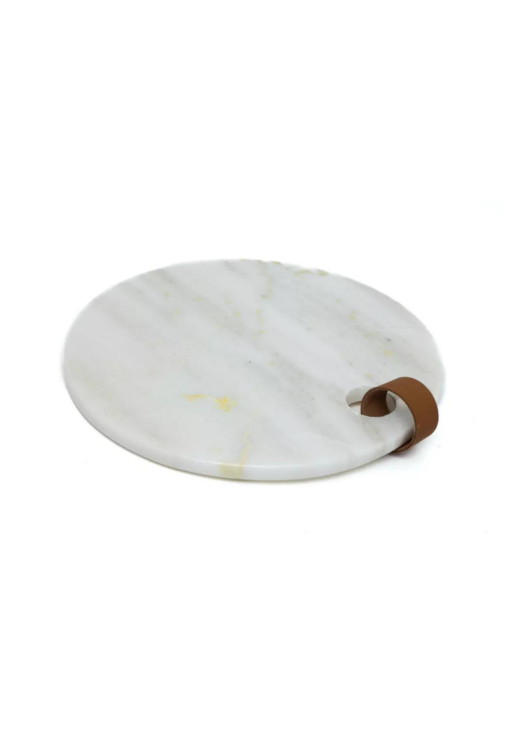 Tabla Marmol Circular Blanco