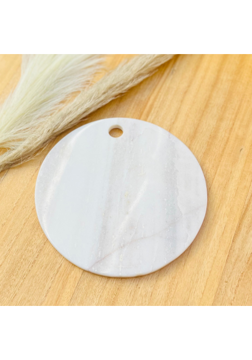 Tabla Marmol Circular Blanco