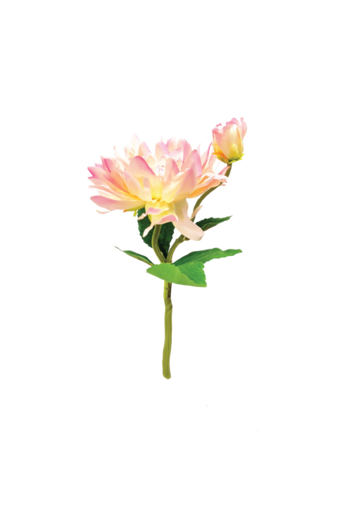 Vara Floral Dalia Rose Decorativa