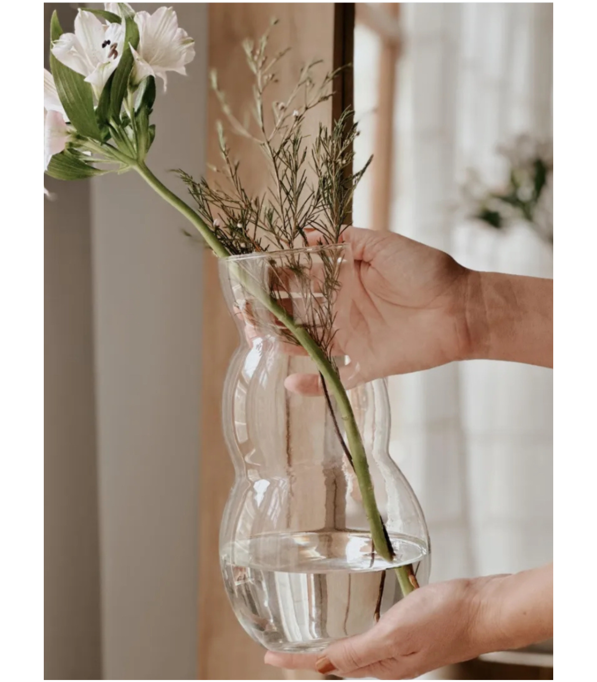 Florero Astor De Vidrio Artesanal