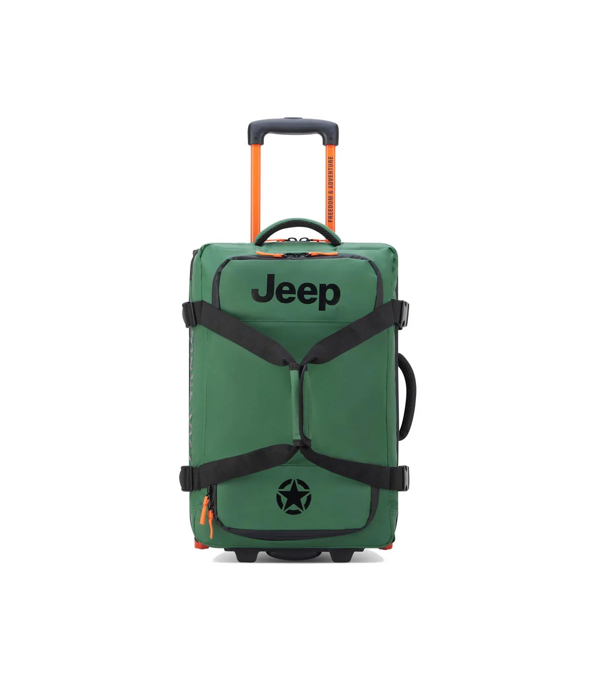 Bolso De Cabina Con Carro Impermeable 55 Cm. Jeep By Delsey 5a - Verde