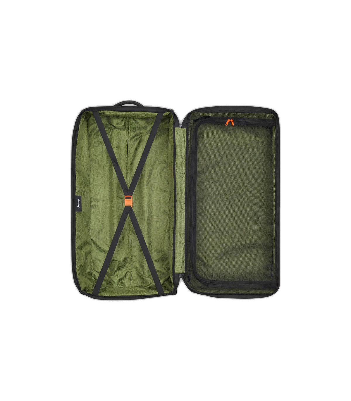 Bolso Grande Con Carro 82 Cm Jeep By Delsey 7c - Gris Plata