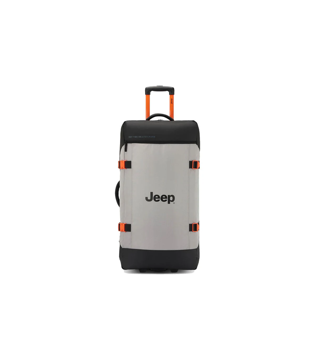 Bolso Grande Con Carro 82 Cm Jeep By Delsey 7c - Gris Plata