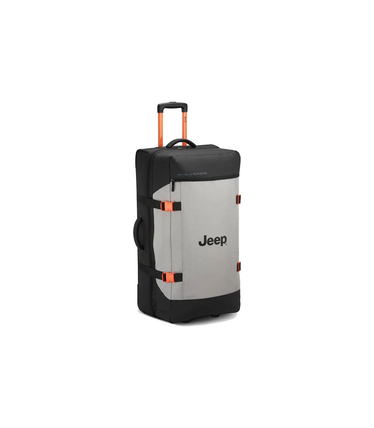Bolso Grande Con Carro 82 Cm Jeep By Delsey 7c - Gris Plata