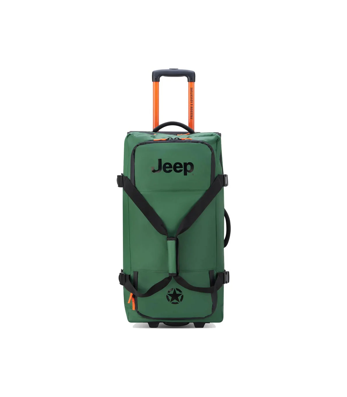Bolso Mediano Con Carro Impermeable 72 Cm Jeep By Delsey 5a - Verde