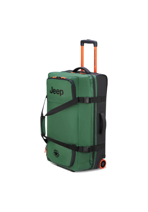 Bolso Mediano Con Carro Impermeable 72 Cm Jeep By Delsey 5a - Verde