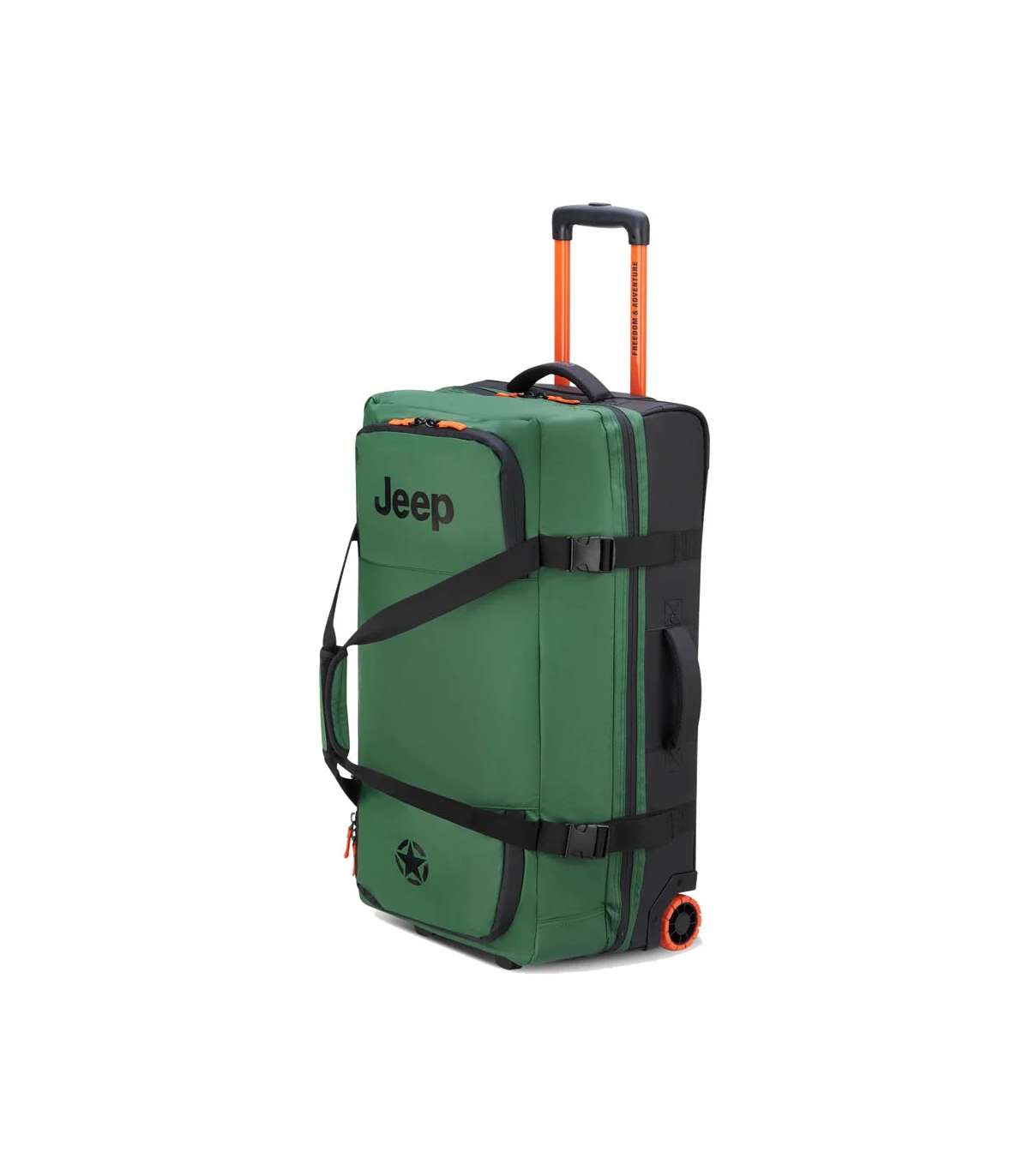 Bolso Mediano Con Carro Impermeable 72 Cm Jeep By Delsey 5a - Verde