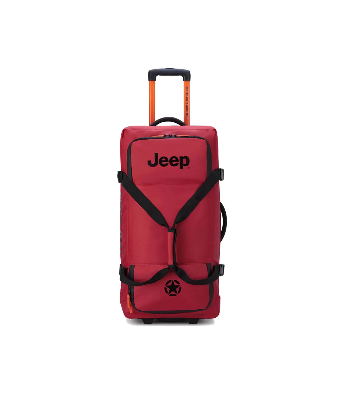 Bolso Mediano Impermeable 73 Cm. Jeep By Delsey 6b - Rojo