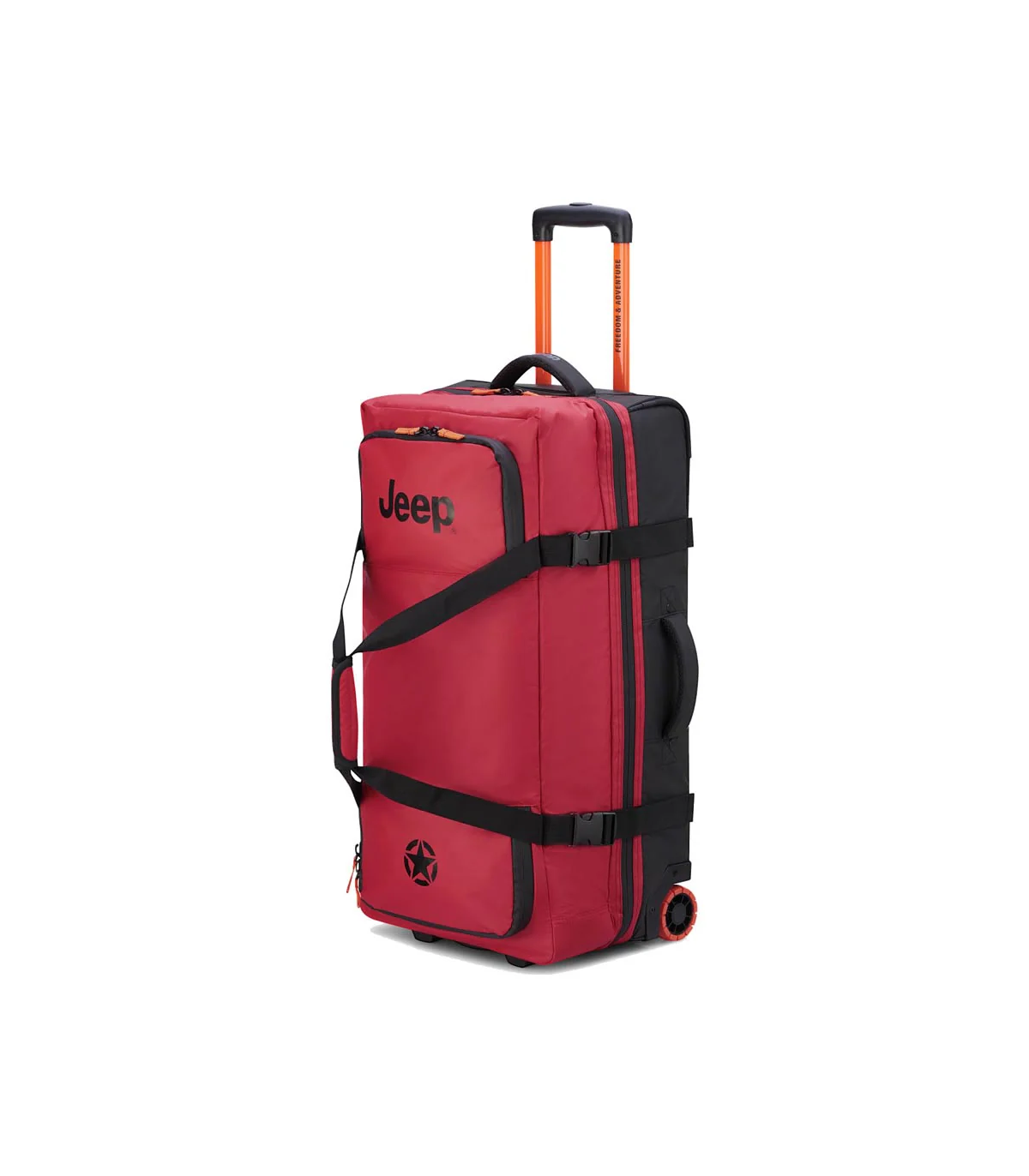 Bolso Mediano Impermeable 73 Cm. Jeep By Delsey 6b - Rojo