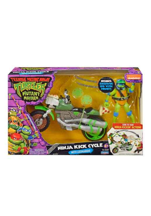 Tortugas Ninja Película | Figura Con Moto Ninja Cycle